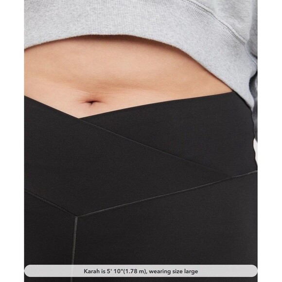 OFFLINE By Aerie Real Me High Waisted Crossover Flare Legging Black XS - Picture 7 of 16
